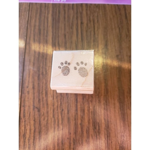 Lot of 10 Small Animals and Figures Wood Mounted Rubber Stamps Santa Turkey Dino - Picture 7 of 16